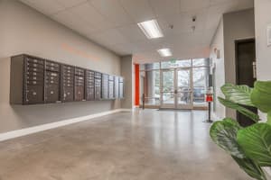 Indoor mail and package center at 459 Rock Apartments