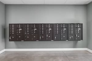 Storage with mailboxes, concrete floor at 459 Rock Apartments, 459 SE 192nd Ave, Gresham, Oregon 97233