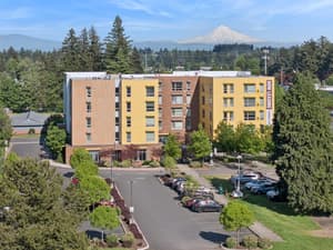 Exterior with multi story building, landscaped garden at 459 Rock Apartments, 459 SE 192nd Ave, Gresham, Oregon 97233