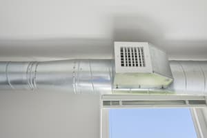 Interior with exposed ductwork, ventilation system at 459 Rock Apartments, 459 SE 192nd Ave, Gresham, Oregon 97233