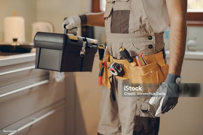 Maintenance technician ready to assist with repairs